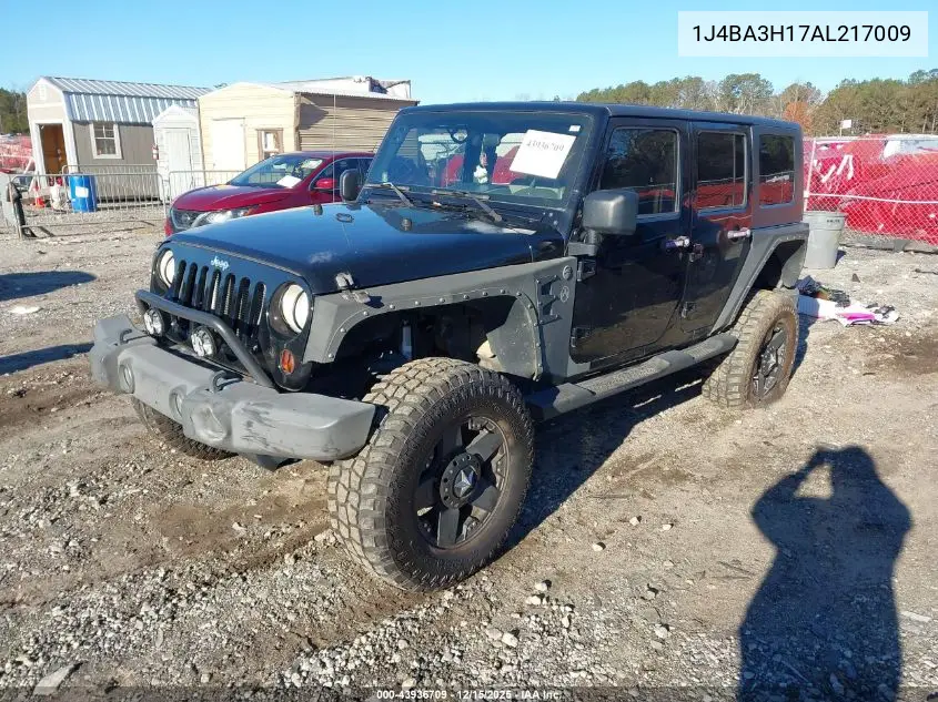 1J4BA3H17AL217009 2010 Jeep Wrangler Unlimited Sport