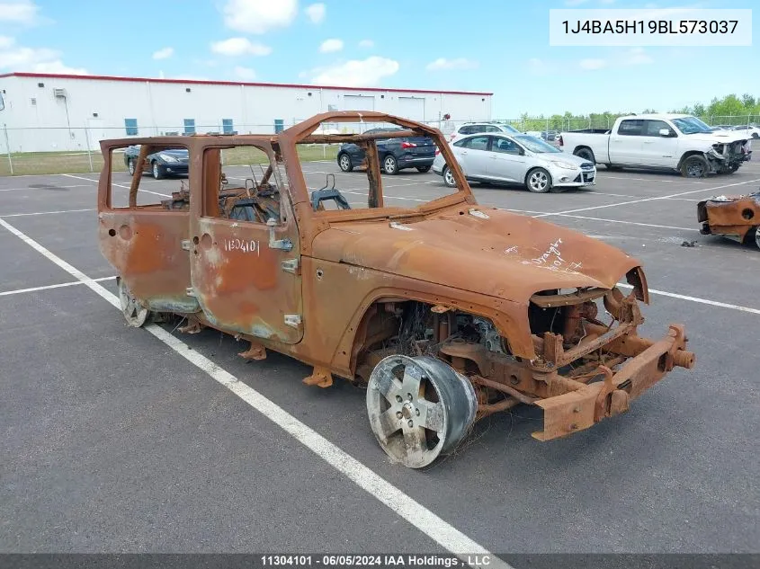 2011 Jeep Wrangler Unlimited Sahara VIN: 1J4BA5H19BL573037 Lot: 11304101