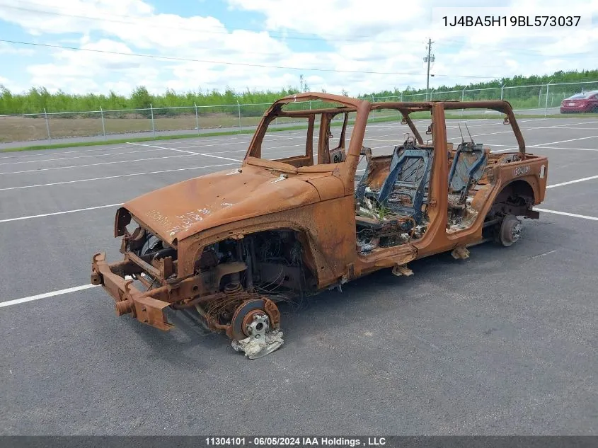 2011 Jeep Wrangler Unlimited Sahara VIN: 1J4BA5H19BL573037 Lot: 11304101