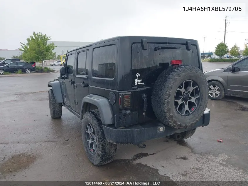 1J4HA6H1XBL579705 2011 Jeep Wrangler Unlimited