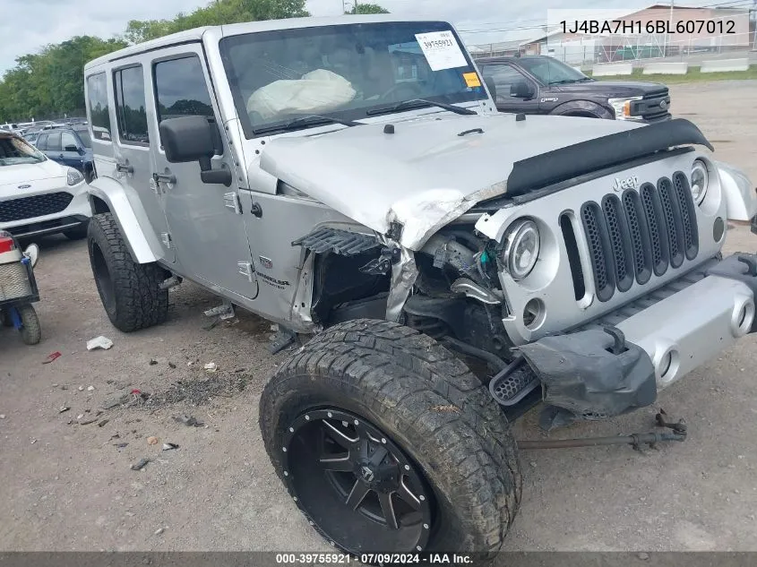 2011 Jeep Wrangler Unlimited 70Th Anniversary VIN: 1J4BA7H16BL607012 Lot: 39755921