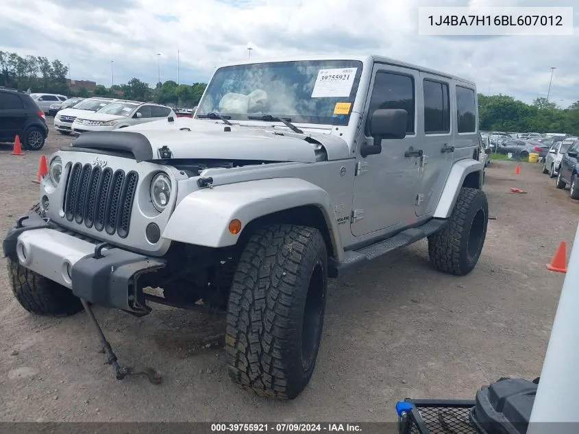 2011 Jeep Wrangler Unlimited 70Th Anniversary VIN: 1J4BA7H16BL607012 Lot: 39755921