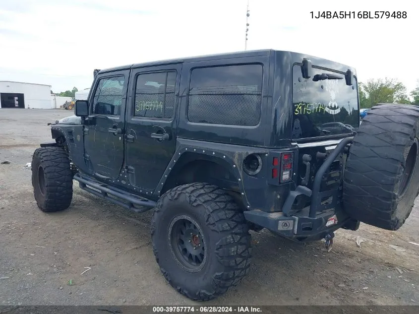 2011 Jeep Wrangler Unlimited Sahara VIN: 1J4BA5H16BL579488 Lot: 39757774