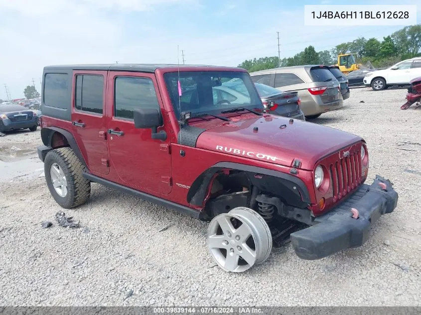 2011 Jeep Wrangler Unlimited Rubicon VIN: 1J4BA6H11BL612628 Lot: 39839144