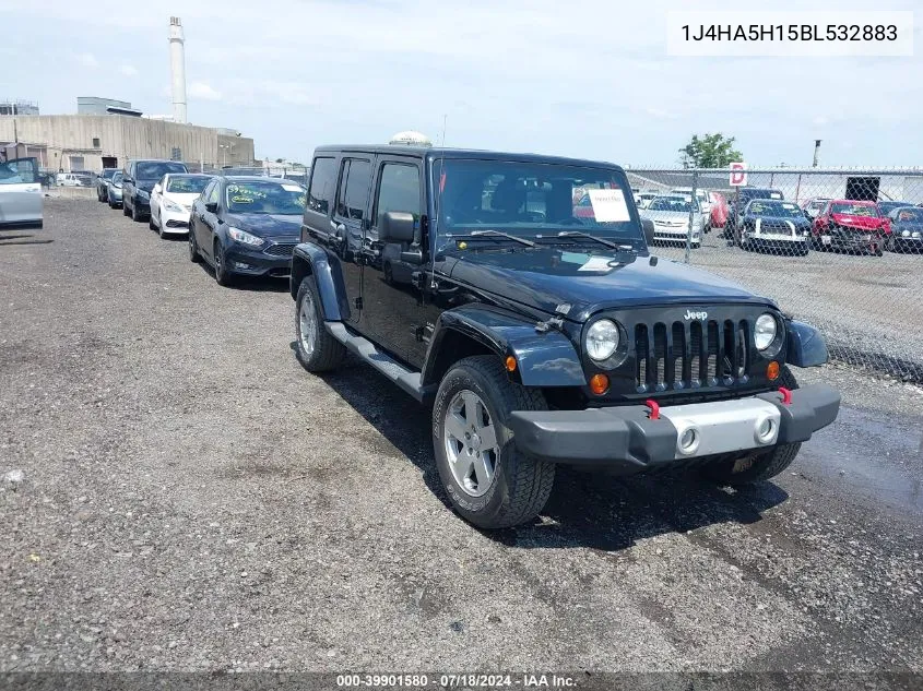 2011 Jeep Wrangler Unlimited Sahara VIN: 1J4HA5H15BL532883 Lot: 39901580