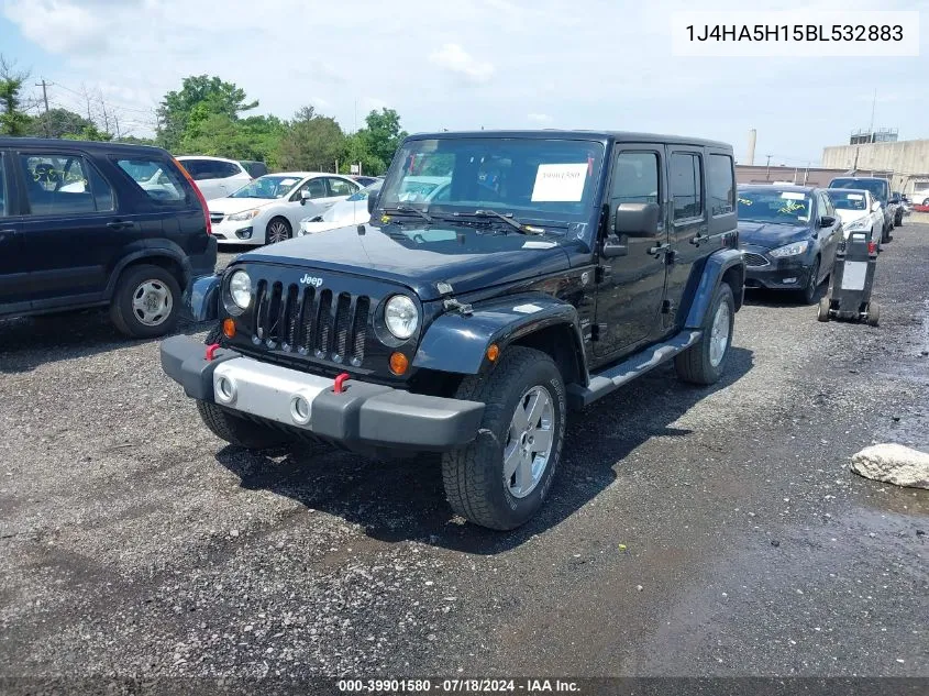 2011 Jeep Wrangler Unlimited Sahara VIN: 1J4HA5H15BL532883 Lot: 39901580