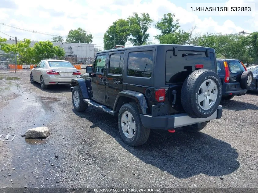 2011 Jeep Wrangler Unlimited Sahara VIN: 1J4HA5H15BL532883 Lot: 39901580