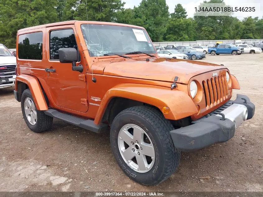 2011 Jeep Wrangler Sahara VIN: 1J4AA5D18BL546235 Lot: 39917364