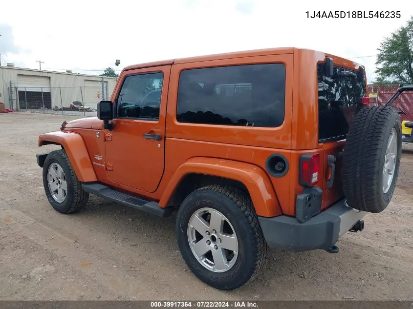 1J4AA5D18BL546235 2011 Jeep Wrangler Sahara