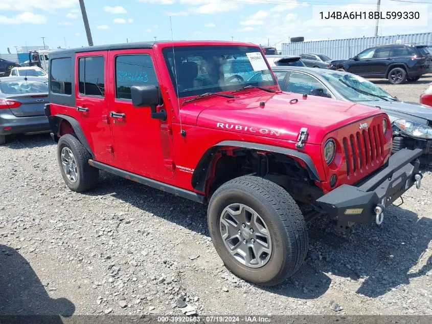 2011 Jeep Wrangler Unlimited Rubicon VIN: 1J4BA6H18BL599330 Lot: 39920663