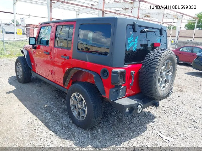 2011 Jeep Wrangler Unlimited Rubicon VIN: 1J4BA6H18BL599330 Lot: 39920663