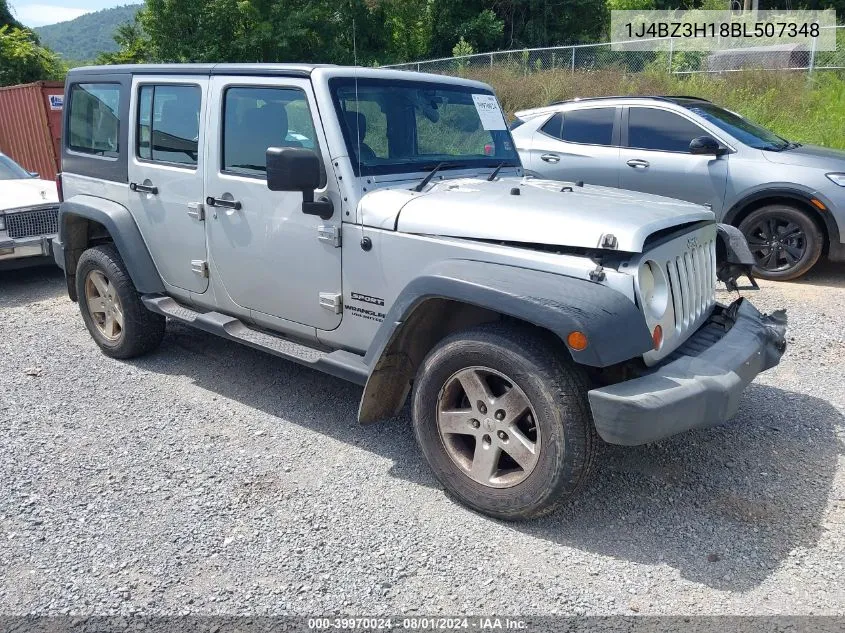 1J4BZ3H18BL507348 2011 Jeep Wrangler Unlimited Sport Rhd