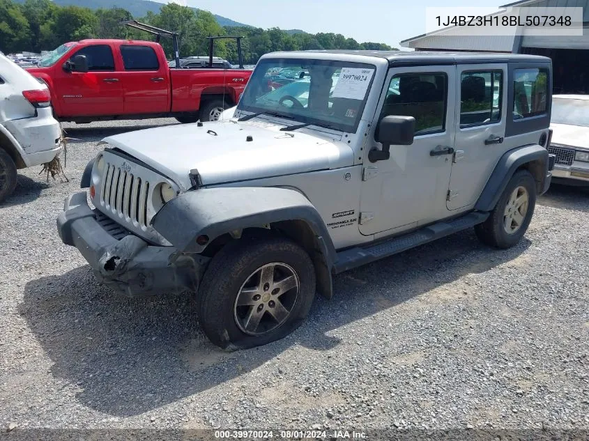 1J4BZ3H18BL507348 2011 Jeep Wrangler Unlimited Sport Rhd