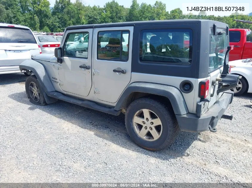 1J4BZ3H18BL507348 2011 Jeep Wrangler Unlimited Sport Rhd