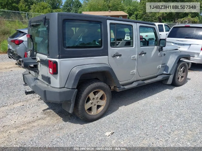 2011 Jeep Wrangler Unlimited Sport Rhd VIN: 1J4BZ3H18BL507348 Lot: 39970024