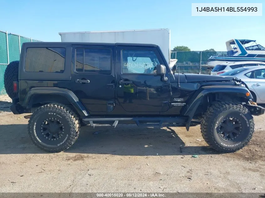 1J4BA5H14BL554993 2011 Jeep Wrangler Unlimited Sahara