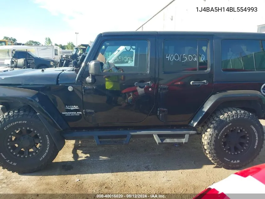 1J4BA5H14BL554993 2011 Jeep Wrangler Unlimited Sahara