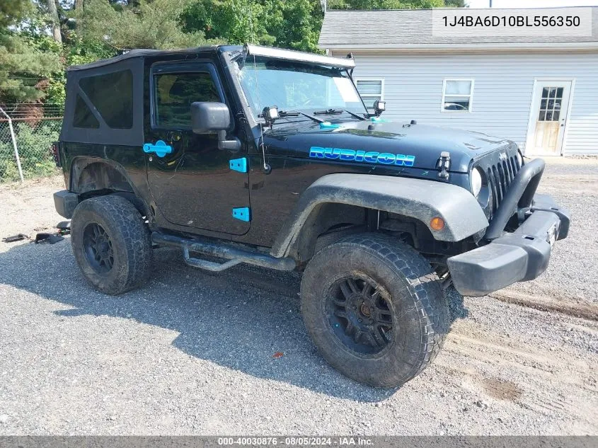 2011 Jeep Wrangler Rubicon VIN: 1J4BA6D10BL556350 Lot: 40030876