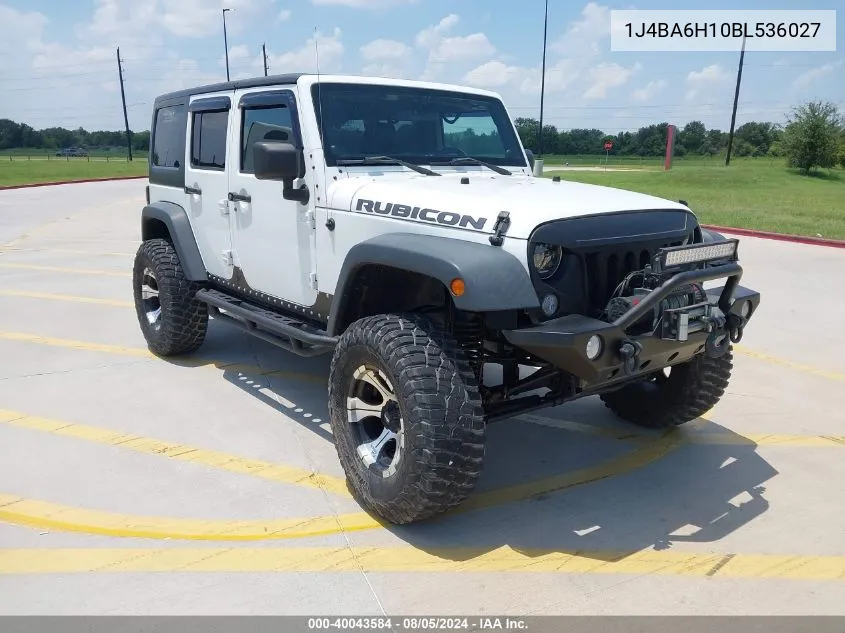 1J4BA6H10BL536027 2011 Jeep Wrangler Unlimited Rubicon