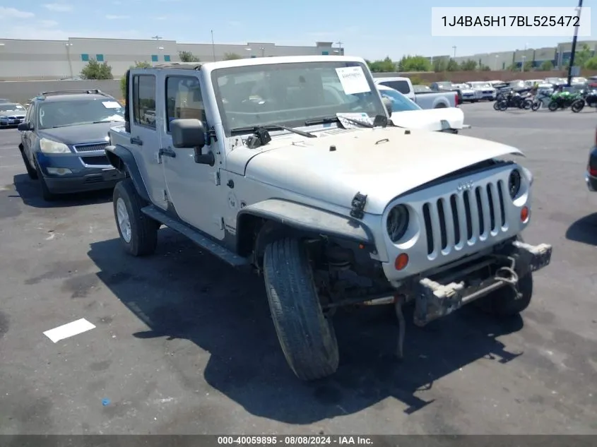 2011 Jeep Wrangler Unlimited Sahara VIN: 1J4BA5H17BL525472 Lot: 40059895