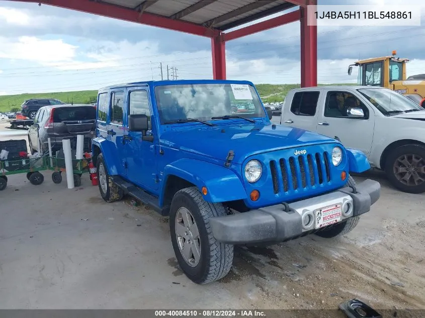 2011 Jeep Wrangler Unlimited Sahara VIN: 1J4BA5H11BL548861 Lot: 40084510