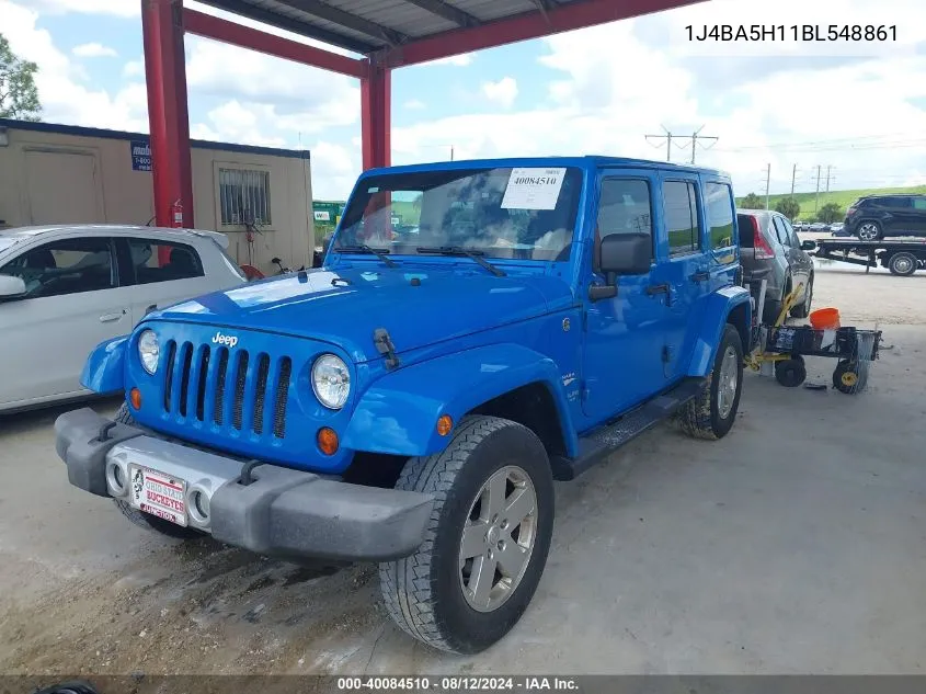 2011 Jeep Wrangler Unlimited Sahara VIN: 1J4BA5H11BL548861 Lot: 40084510