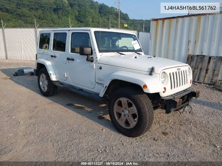 1J4HA5H16BL561762 2011 Jeep Wrangler Unlimited Sahara