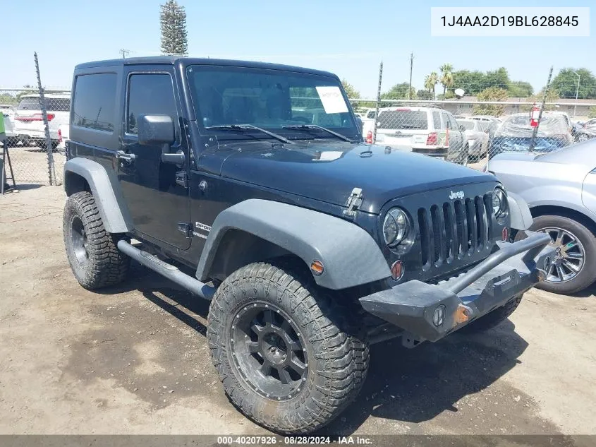 2011 Jeep Wrangler Sport VIN: 1J4AA2D19BL628845 Lot: 40207926