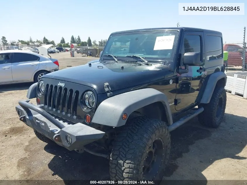 2011 Jeep Wrangler Sport VIN: 1J4AA2D19BL628845 Lot: 40207926