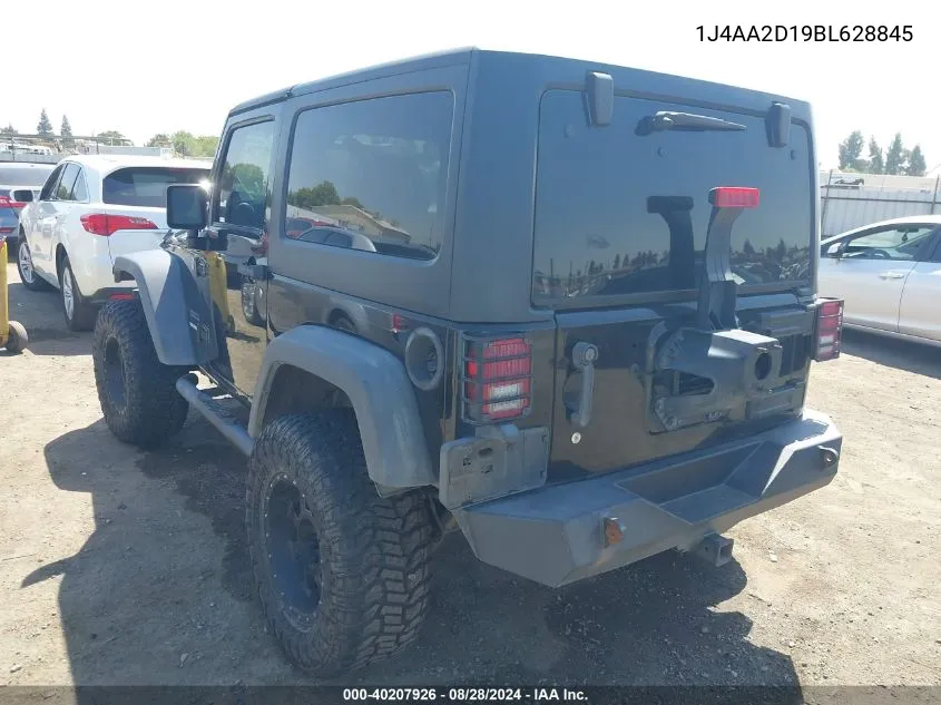 1J4AA2D19BL628845 2011 Jeep Wrangler Sport