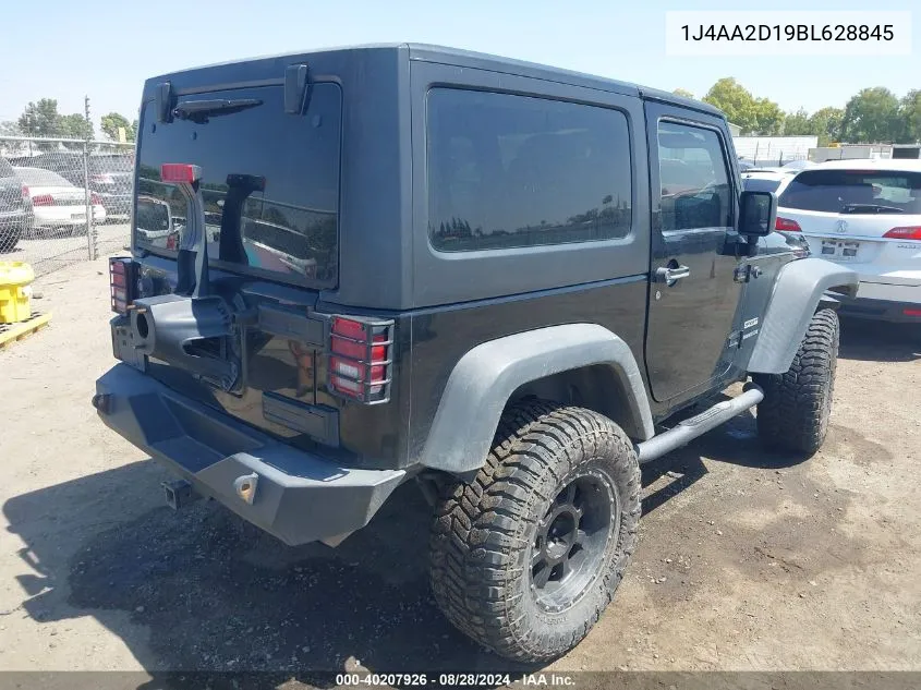 1J4AA2D19BL628845 2011 Jeep Wrangler Sport