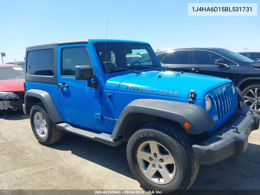 2011 Jeep Wrangler Rubicon VIN: 1J4HA6D15BL531731 Lot: 40255943