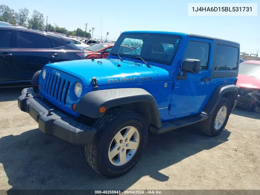 1J4HA6D15BL531731 2011 Jeep Wrangler Rubicon