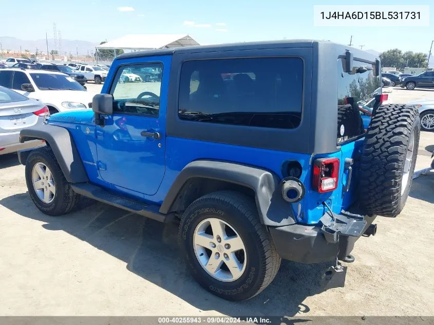 1J4HA6D15BL531731 2011 Jeep Wrangler Rubicon