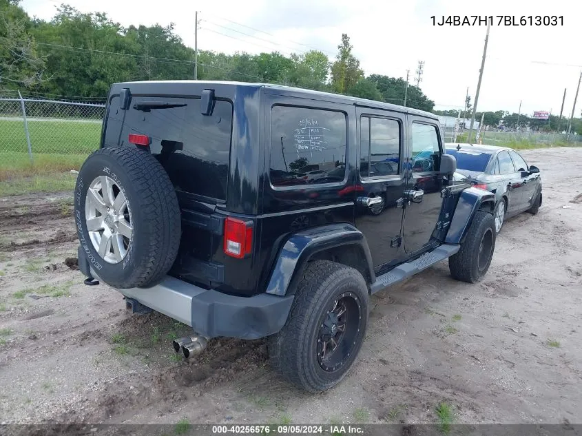 2011 Jeep Wrangler Unlimited Jeep 70Th Anniversary VIN: 1J4BA7H17BL613031 Lot: 40256576