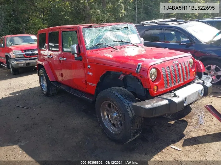 2011 Jeep Wrangler Unlimited Sahara VIN: 1J4BA5H11BL522695 Lot: 40308802