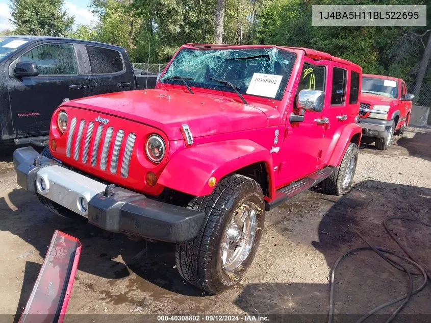 1J4BA5H11BL522695 2011 Jeep Wrangler Unlimited Sahara