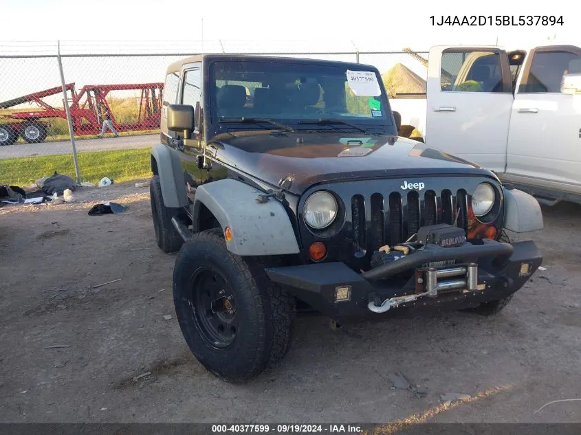 1J4AA2D15BL537894 2011 Jeep Wrangler Sport