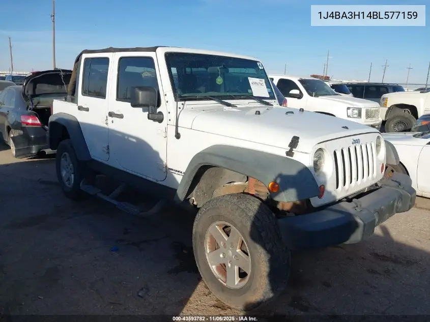 1J4BA3H14BL577159 2011 Jeep Wrangler Unlimited Sport