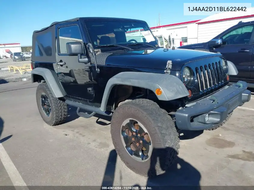 1J4AA2D11BL622442 2011 Jeep Wrangler Sport