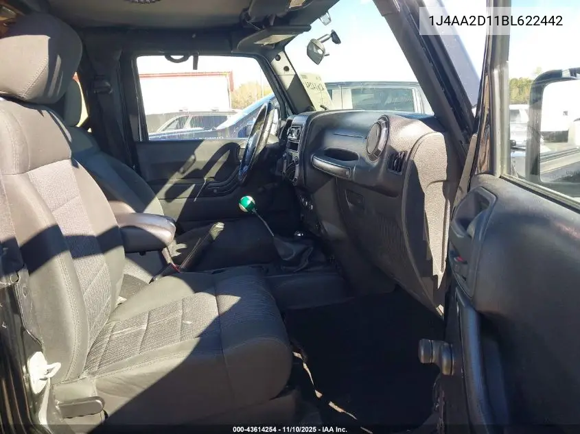 1J4AA2D11BL622442 2011 Jeep Wrangler Sport