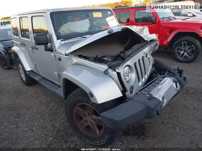 1J4HA5H12BL558910 2011 Jeep Wrangler Unlimited Sahara