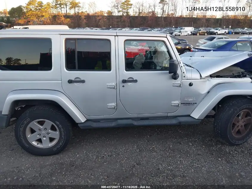 1J4HA5H12BL558910 2011 Jeep Wrangler Unlimited Sahara