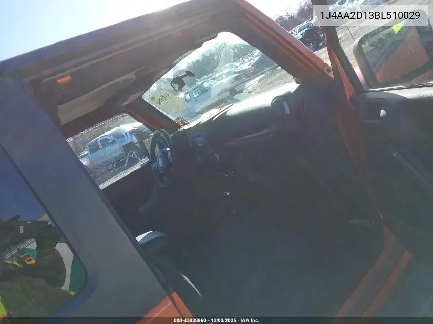 1J4AA2D13BL510029 2011 Jeep Wrangler Sport