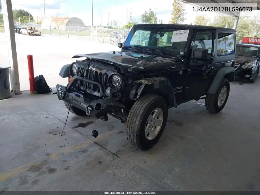 1J4AA2D17BL596073 2011 Jeep Wrangler Sport