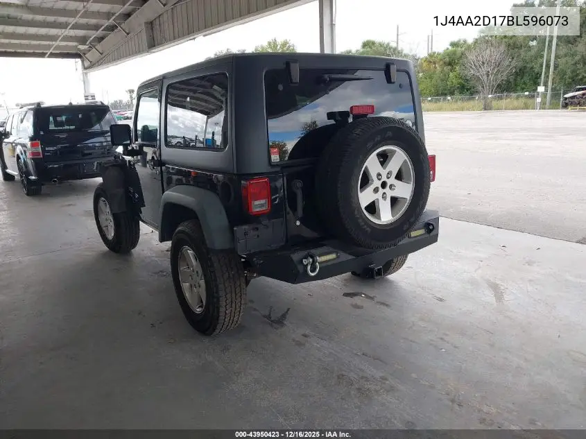 1J4AA2D17BL596073 2011 Jeep Wrangler Sport