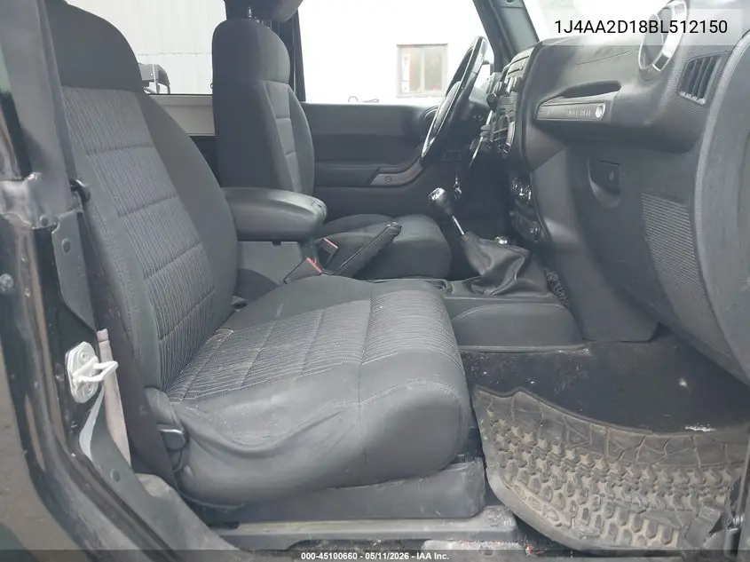 1J4AA2D18BL512150 2011 Jeep Wrangler Sport