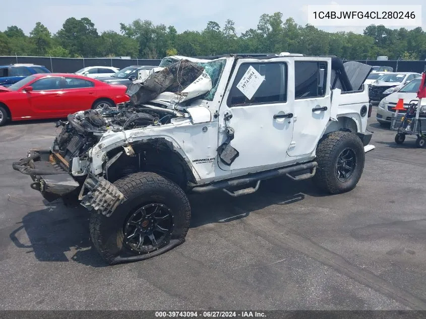 2012 Jeep Wrangler Unlimited Rubicon VIN: 1C4BJWFG4CL280246 Lot: 39743094