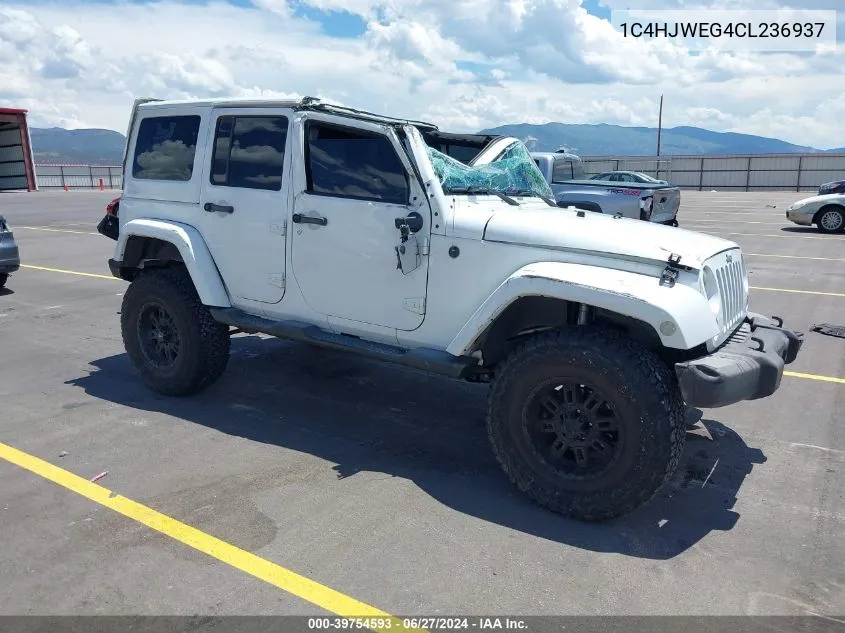 2012 Jeep Wrangler Unlimited Sahara VIN: 1C4HJWEG4CL236937 Lot: 39754593