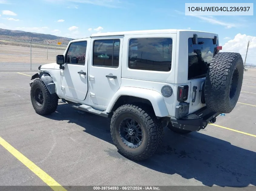 2012 Jeep Wrangler Unlimited Sahara VIN: 1C4HJWEG4CL236937 Lot: 39754593